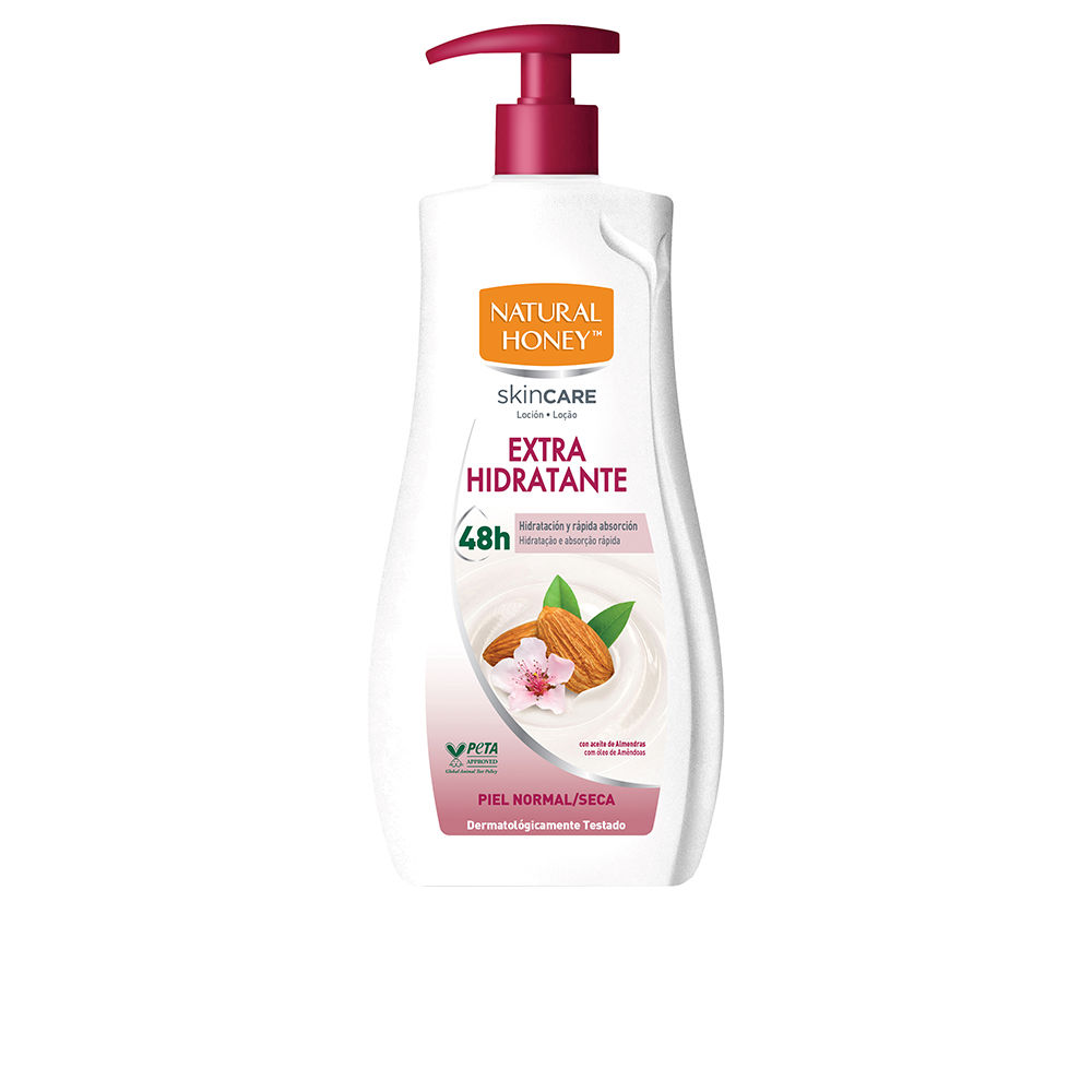 Loção hidratante com óleo de amêndoas doces em dispensador 600 ml