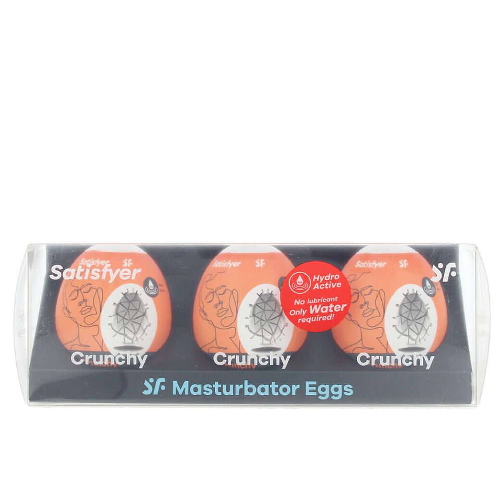Conjunto de 3 Ovos Masturbadores Crocantes Satisfyer