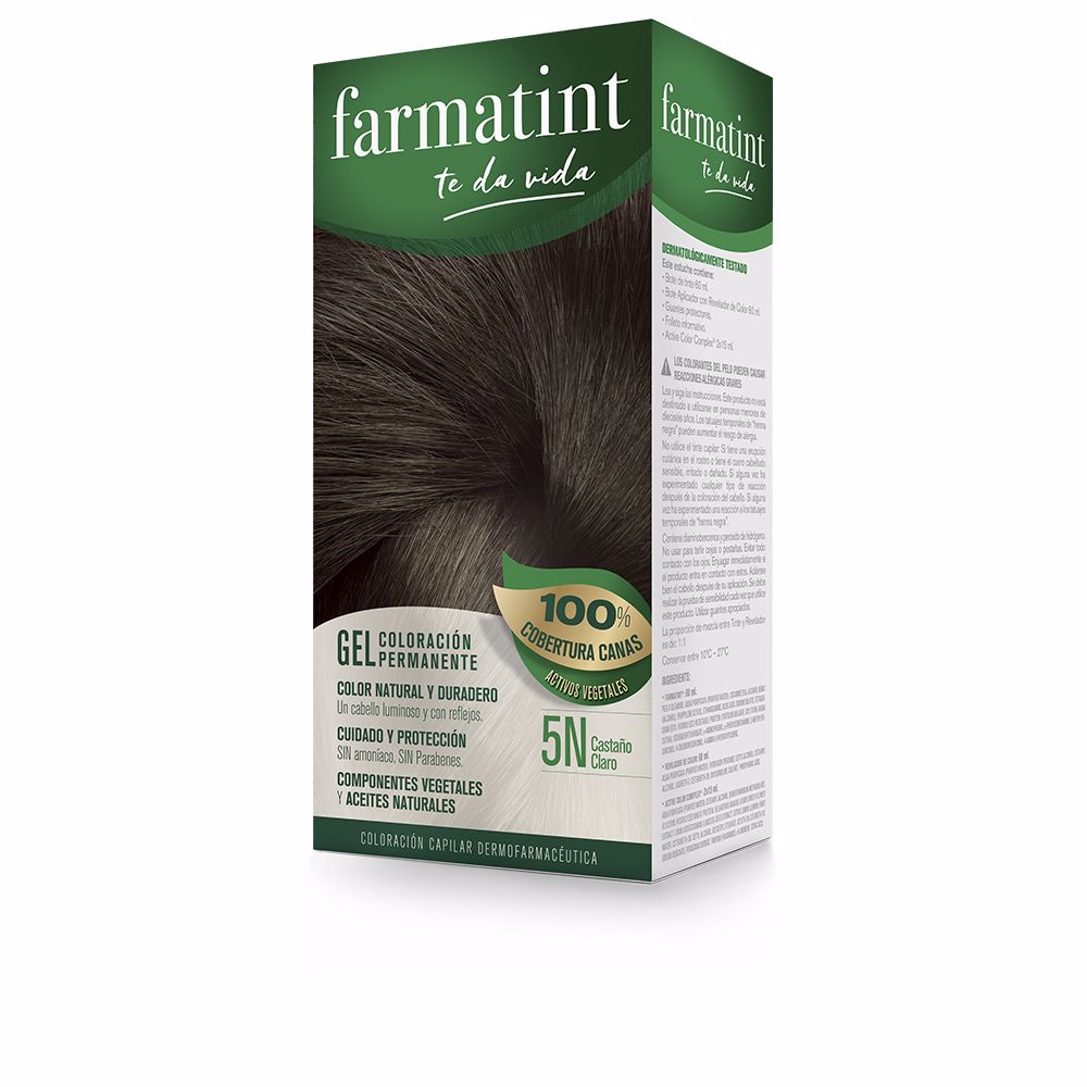 FARMATINT GEL coloração permanente #5n-castanho claro 5 u
