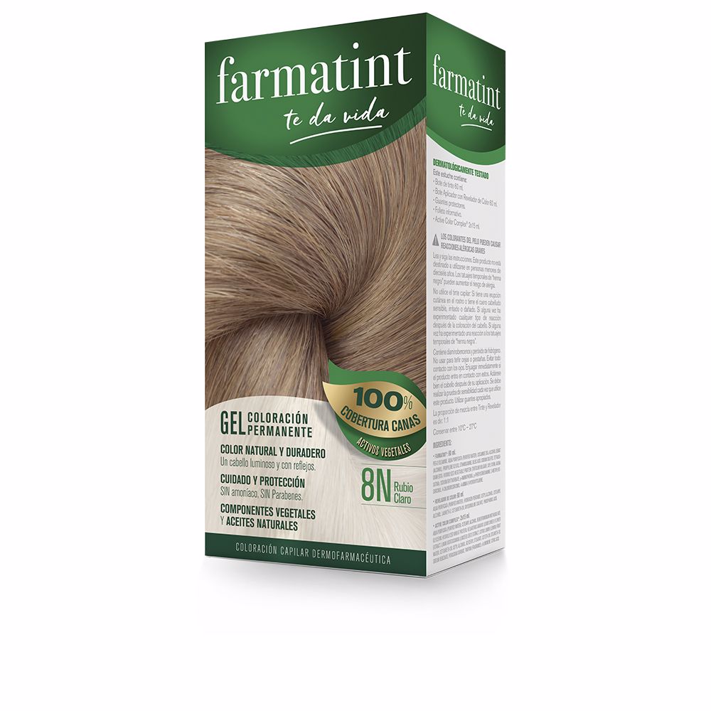 FARMATINT GEL cor permanente #8n-loiro claro 5 unidades