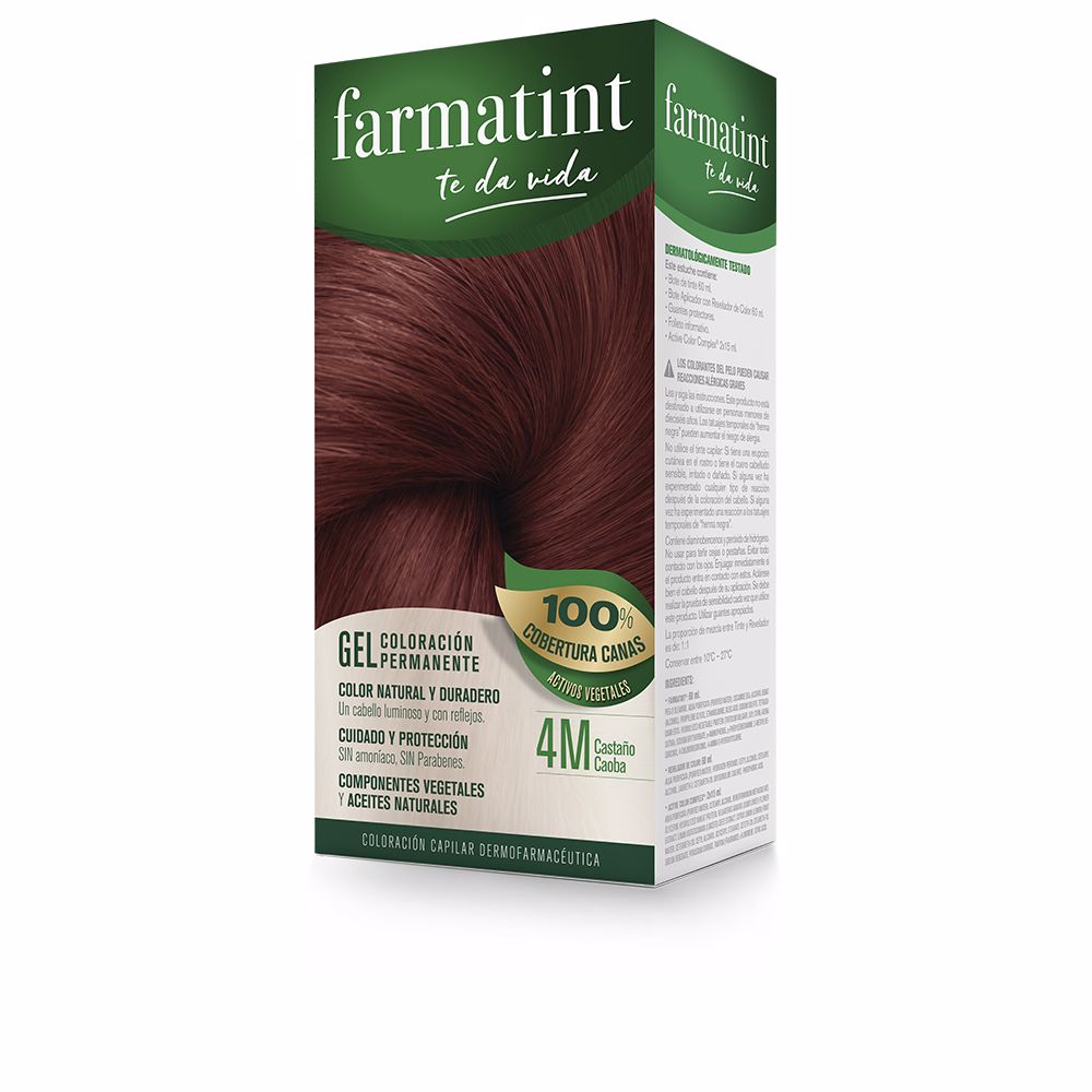 FARMATINT GEL coloração permanente #4m-castanha mogno 5 u