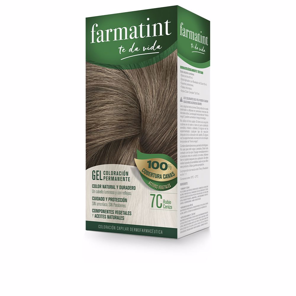 FARMATINT GEL coloração permanente #7c-ash loiro 5 u