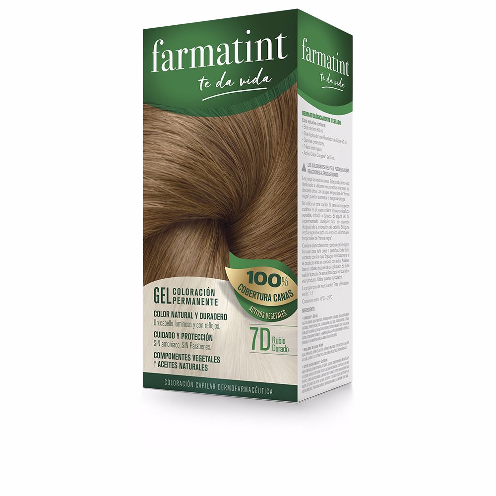 FARMATINT GEL coloração permanente #7d-loiro dourado 5 u