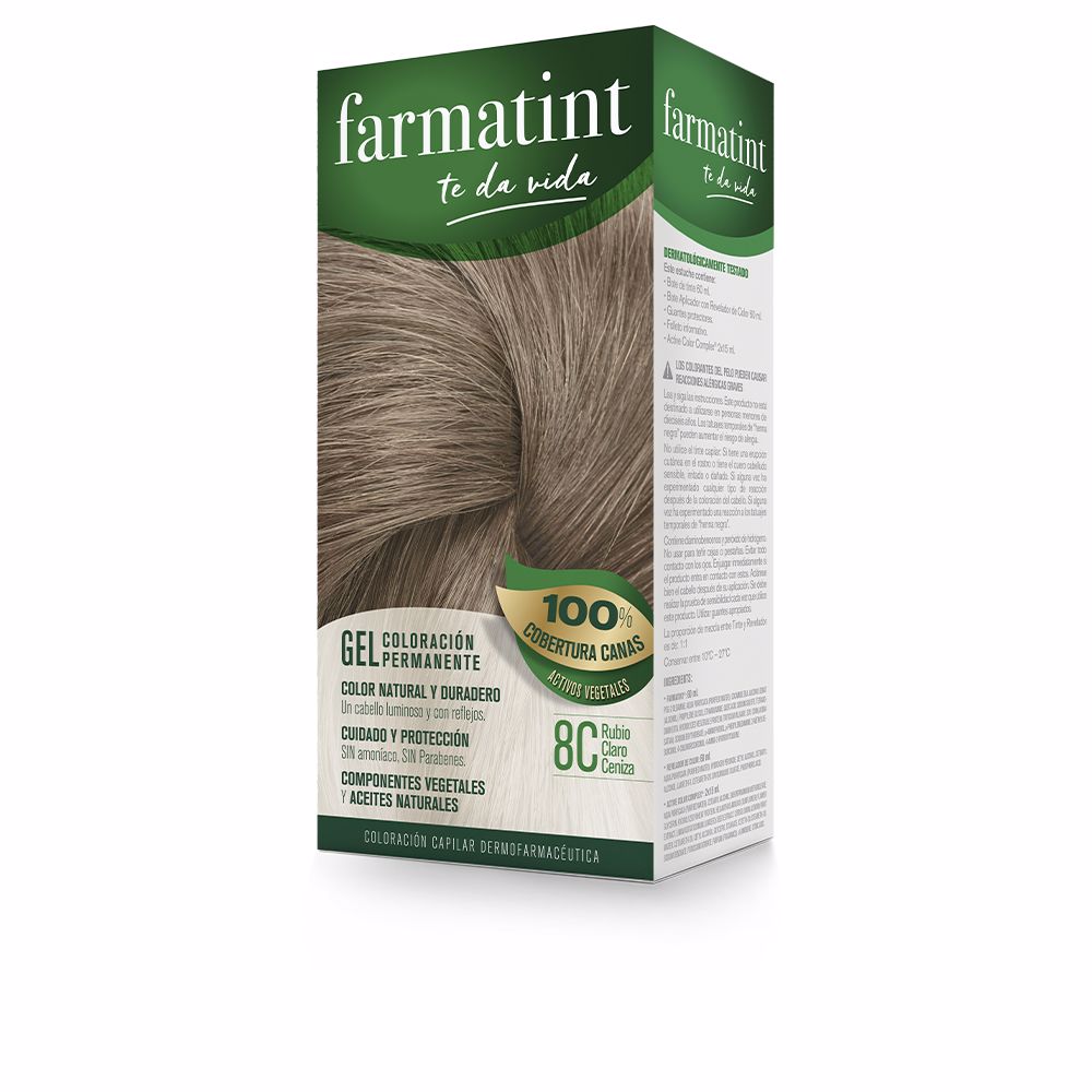 FARMATINT GEL cor permanente #8c-loiro cinza claro 5 u