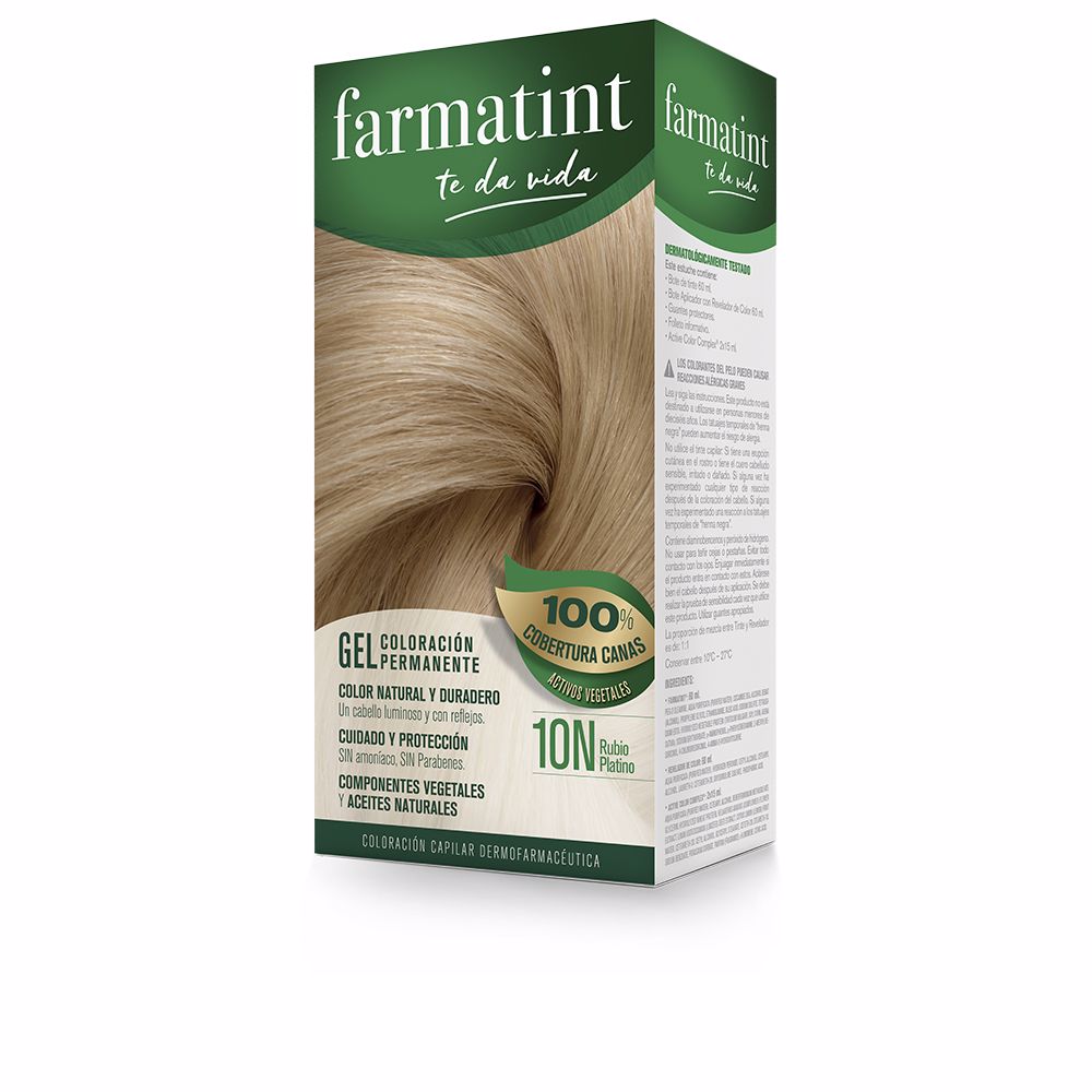 FARMATINT GEL coloração permanente #10n-loiro platinado 5 u