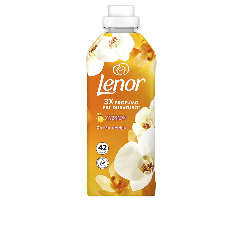 Amaciante de roupas líquido concentrado LENOR GOLD FLORES E BAUNILHA 42 doses