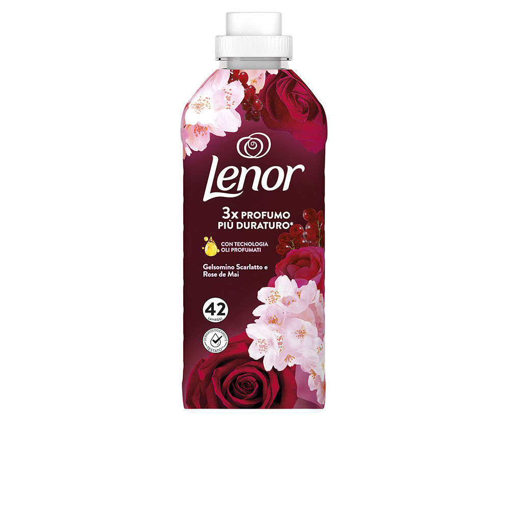 Amaciante de roupas líquido concentrado LENOR JASMINE AND ROSE, 42 doses