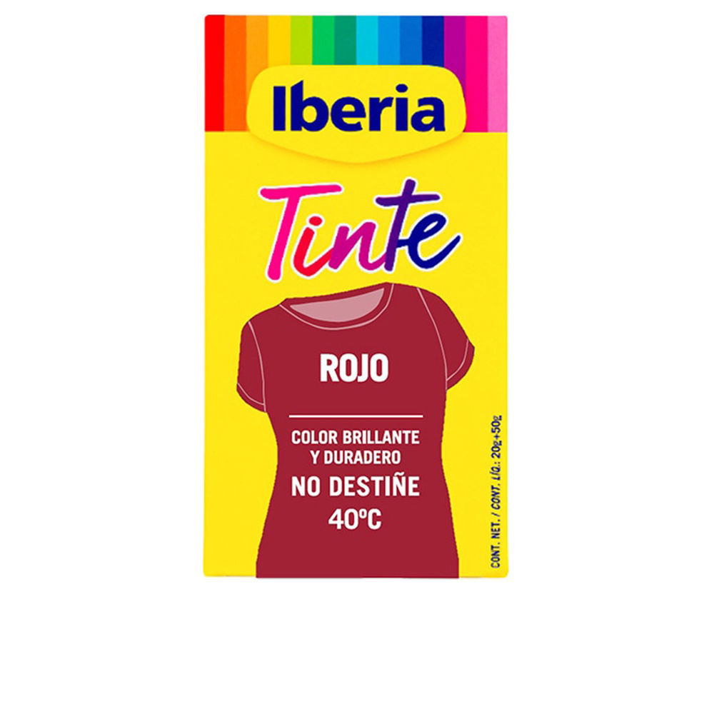 IBERIA TINTURA DE ROUPA colorfast 40º #vermelho 70 gr