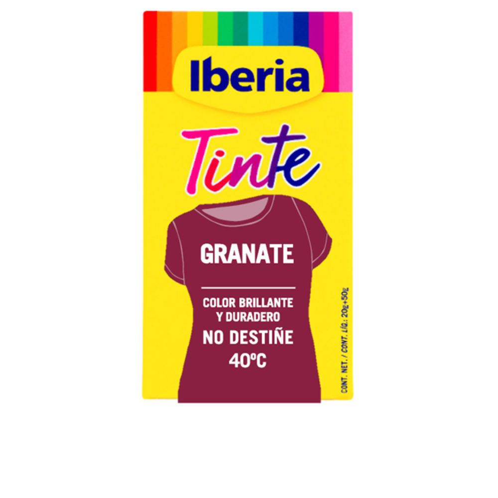 TINTURA DE ROUPA IBERIA colorfast 40º #granada 70 gr