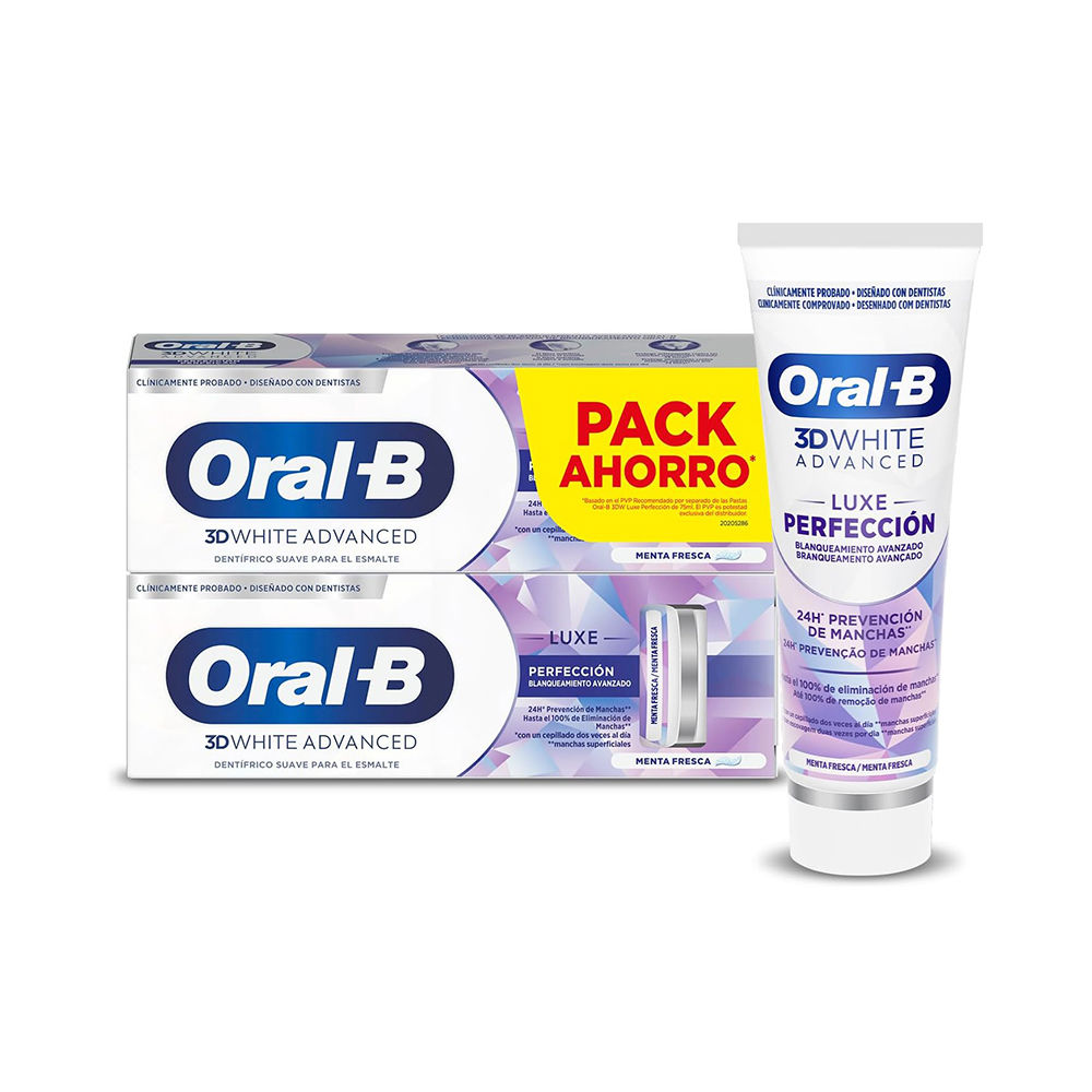 Pasta de dentes 3D WHITE LUXE PERFECTION 2 x 75 ml