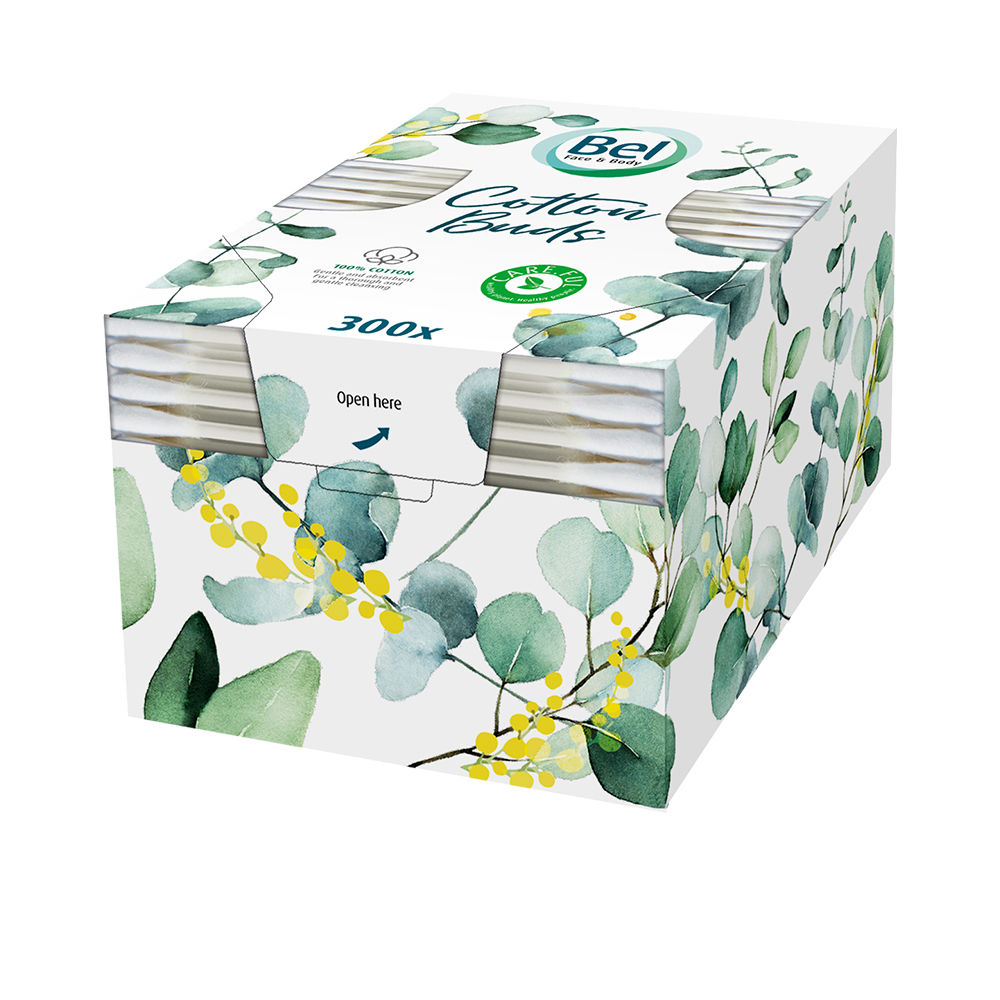 Cotonetes BEL PREMIUM 100% sem plástico 300 un