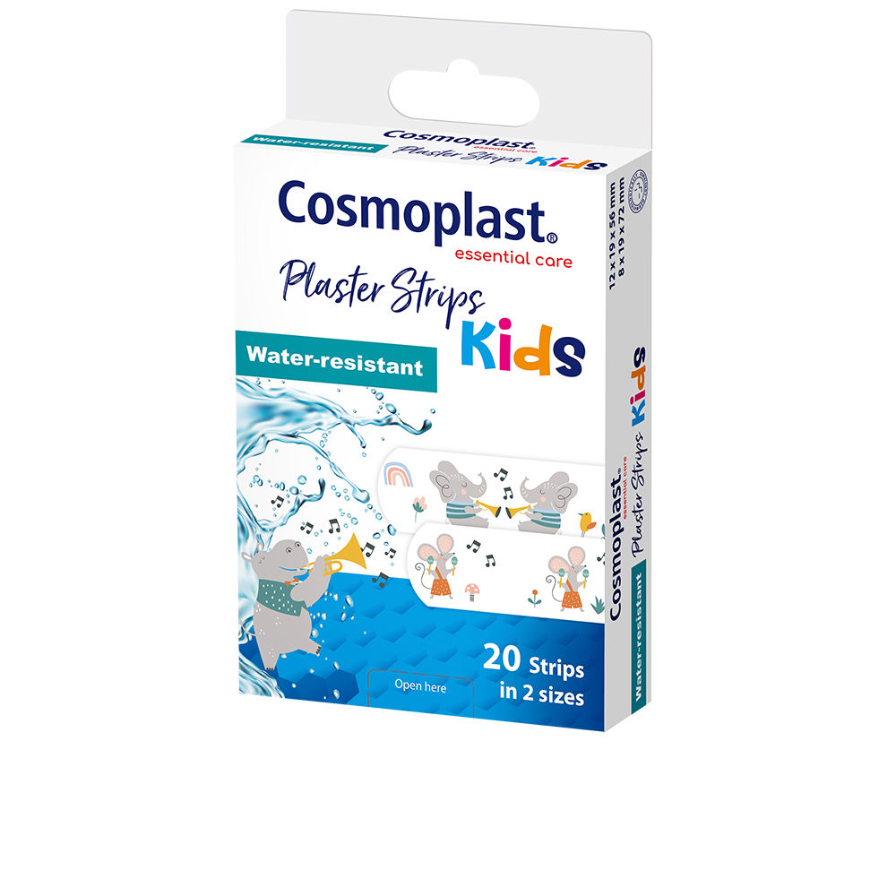 Curativos infantis COSMOPLAST com fecho rápido, 20 unidades.