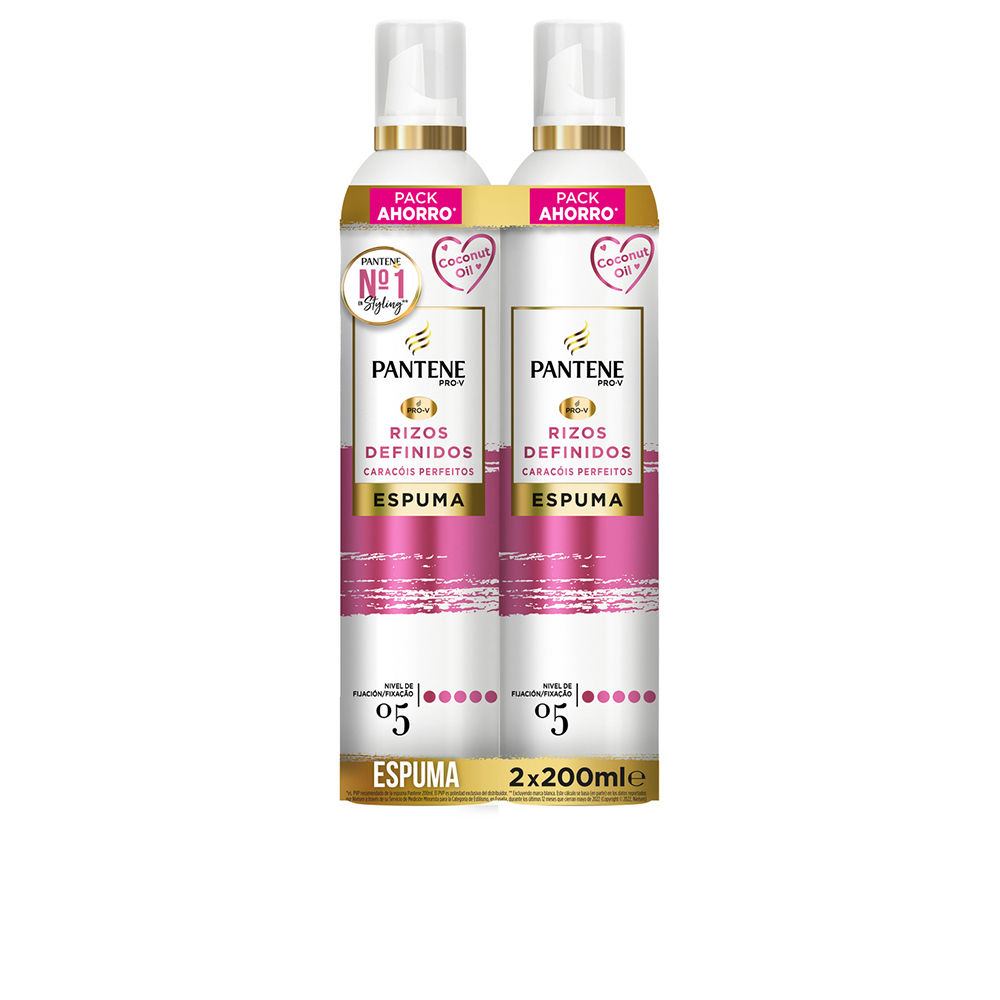Conjunto de mousse para cachos definidos da Pantene 2 x 200 ml