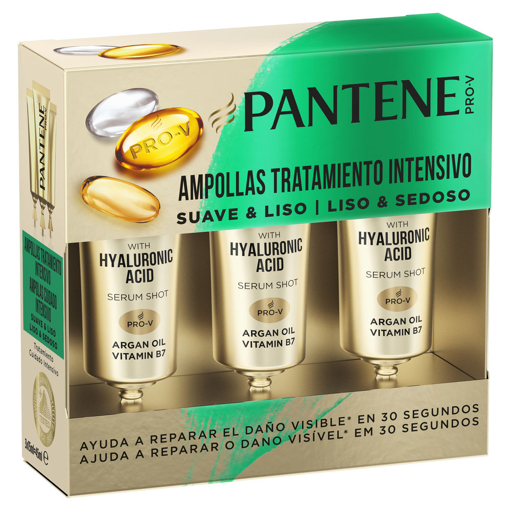 Ampolas PANTENE SOFT & SMOOTH 3 x 15 ml