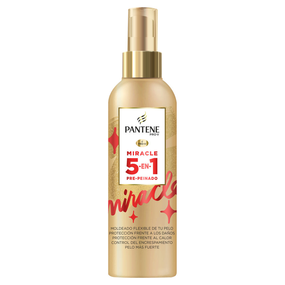 Spray pré-modelador e de proteção térmica PANTENE MIRACLE 5 EM 1 200 ml
