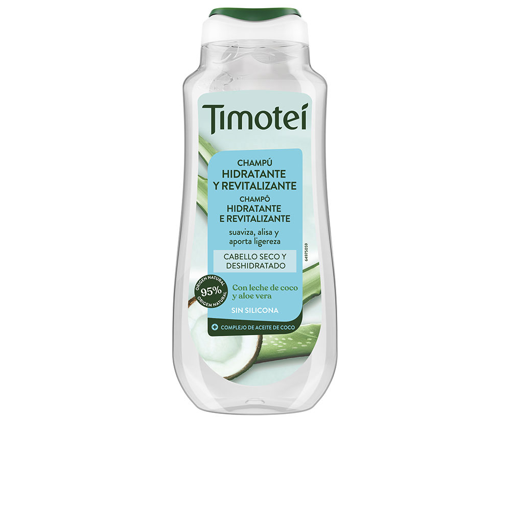 TIMOTEI shampoo hidratante e revitalizante com leite de coco e aloe vera 300 ml