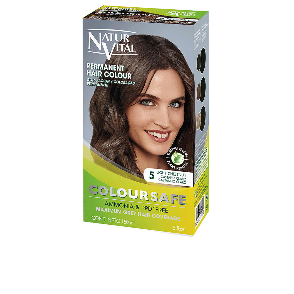 COLOURSAFE Tintura de cabelo permanente #5-castanho claro