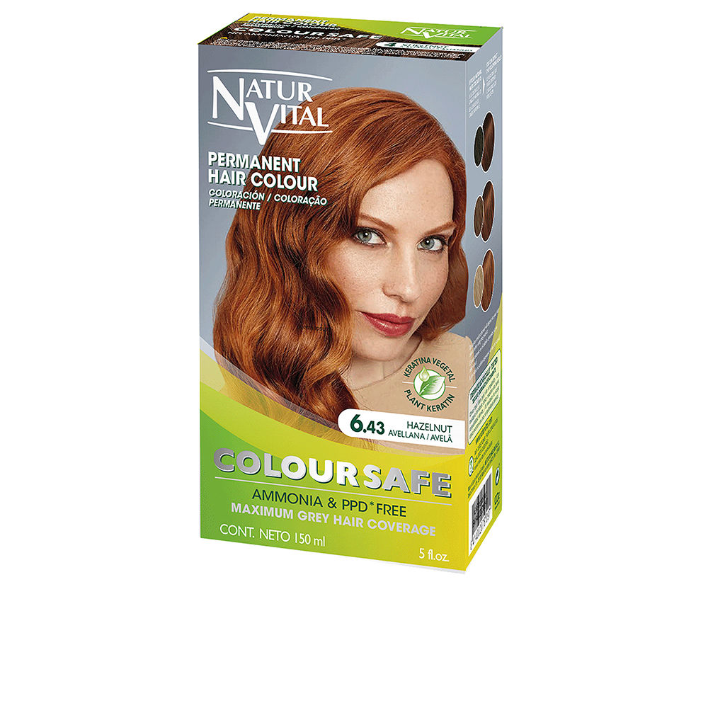 Corante permanente COLOURSAFE #6.43-avelã