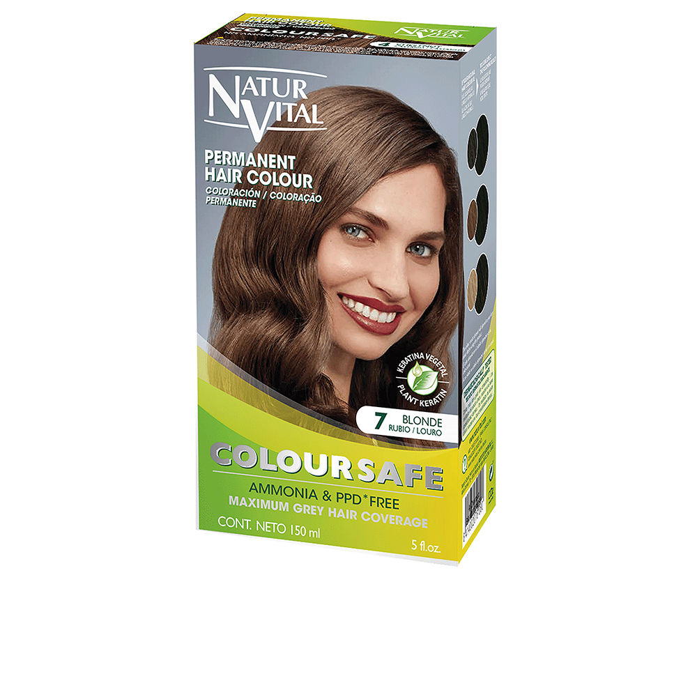 Coloração de cabelo permanente COLOURSAFE nº 7-loiro
