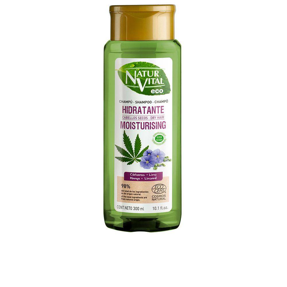 Shampoo ECO HIDRATANTE de cânhamo e linhaça 300 ml