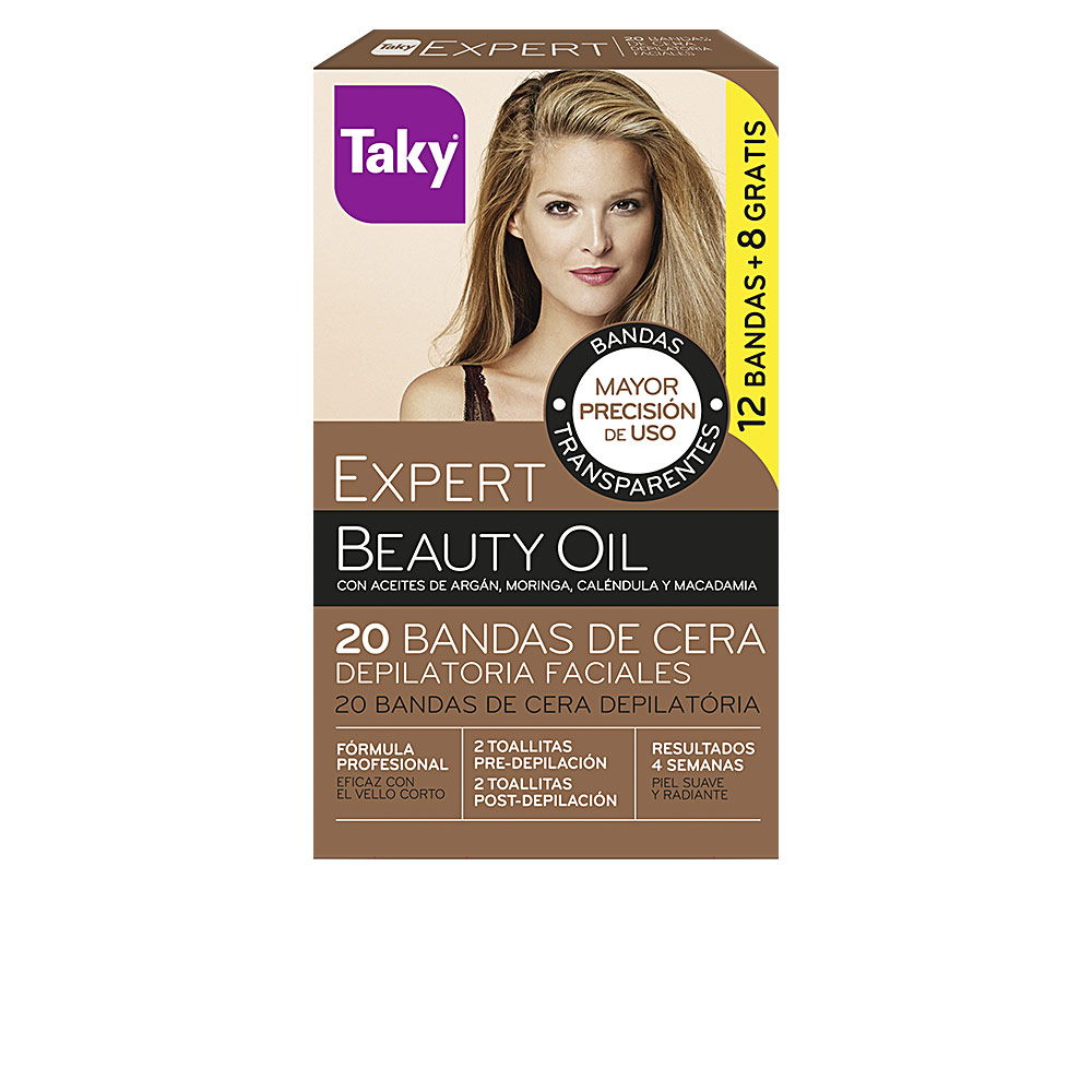 NATURAL OILS faixas depilatórias de cera facial 20 unidades