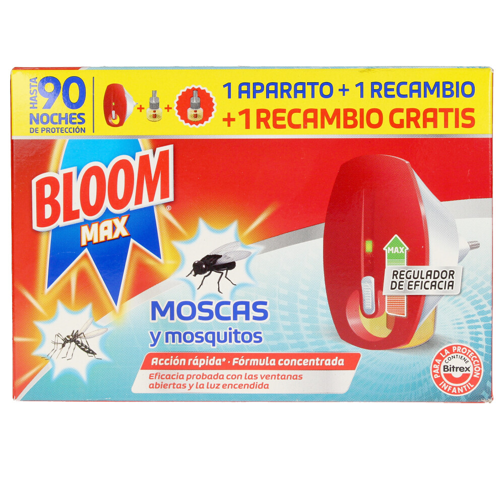 BLOOM MAX FLIES & MOSQUITOES apto elétrico + 2 recargas.