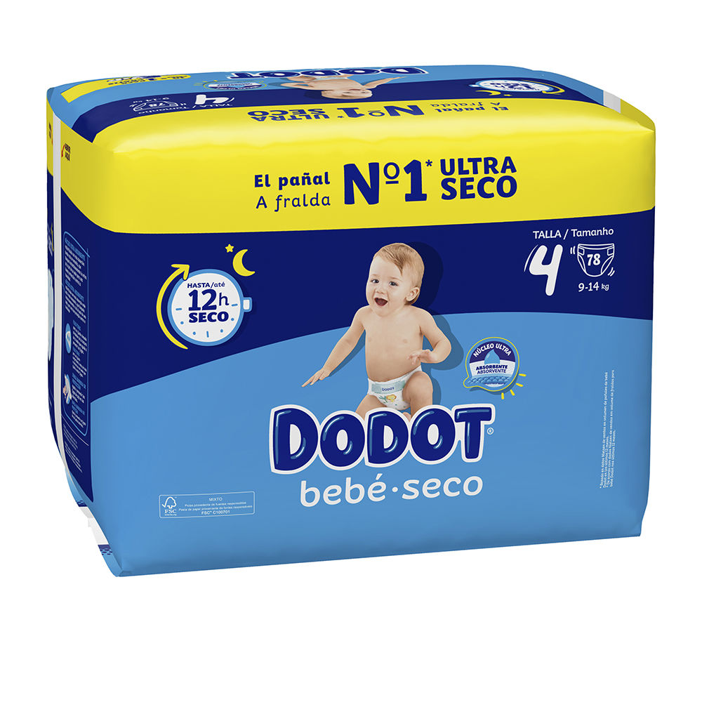 Fraldas DODOT STAGES tamanho 4 9-14 kg 78 u