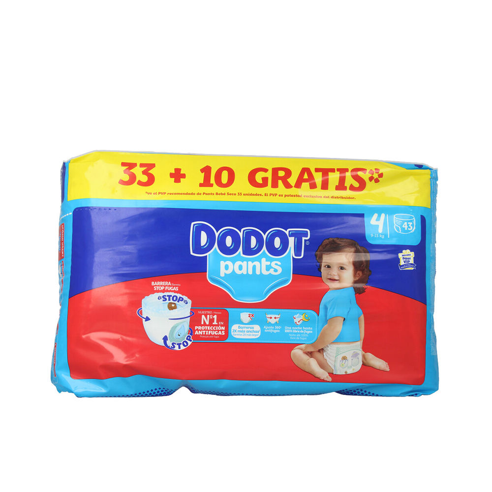 DODOT PANTS fralda-calça tamanho 4 9-15 kg 43 u