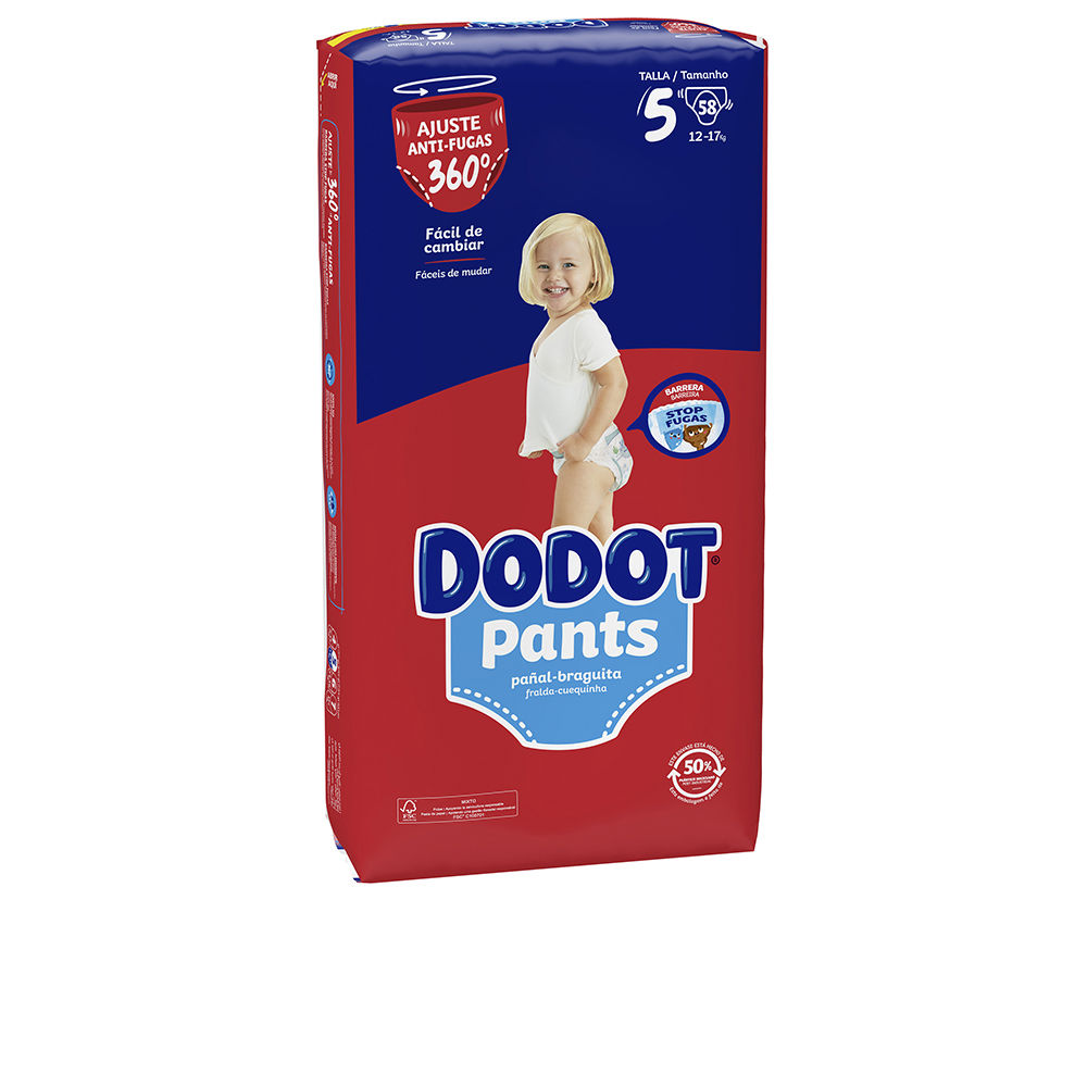 DODOT PANTS fralda-calça tamanho 5 12-17 kg 58 u