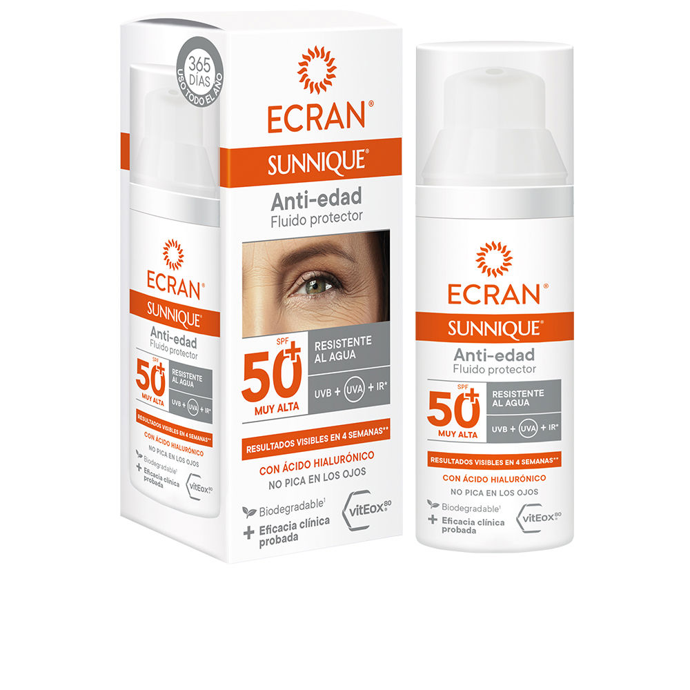ECRAN SUNNIQUE antienvelhecimento facial SPF50+ 50 ml