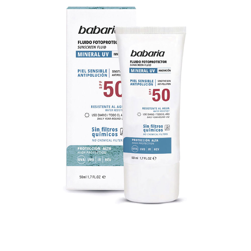 SOLAR MINERAL UV fluido fotoprotetor fácil SPF50 50 ml