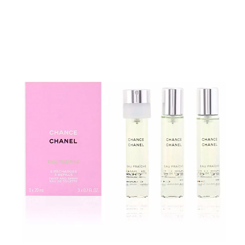 CHANCE EAU FRAICHE eau de toilette vaporizador twist & spray 3 refis 3 x 20 ml