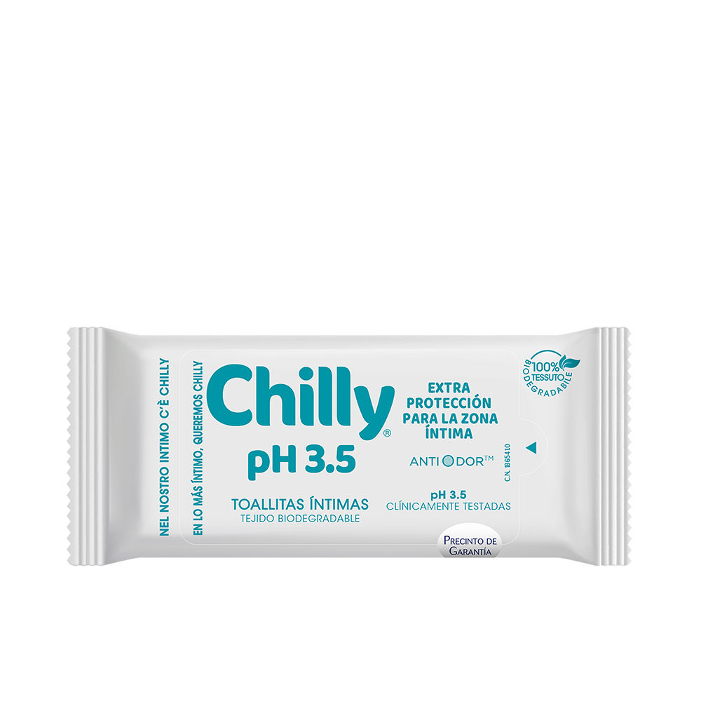 Lenços umedecidos íntimos CHILLY POCKET ph 3,5 12 u