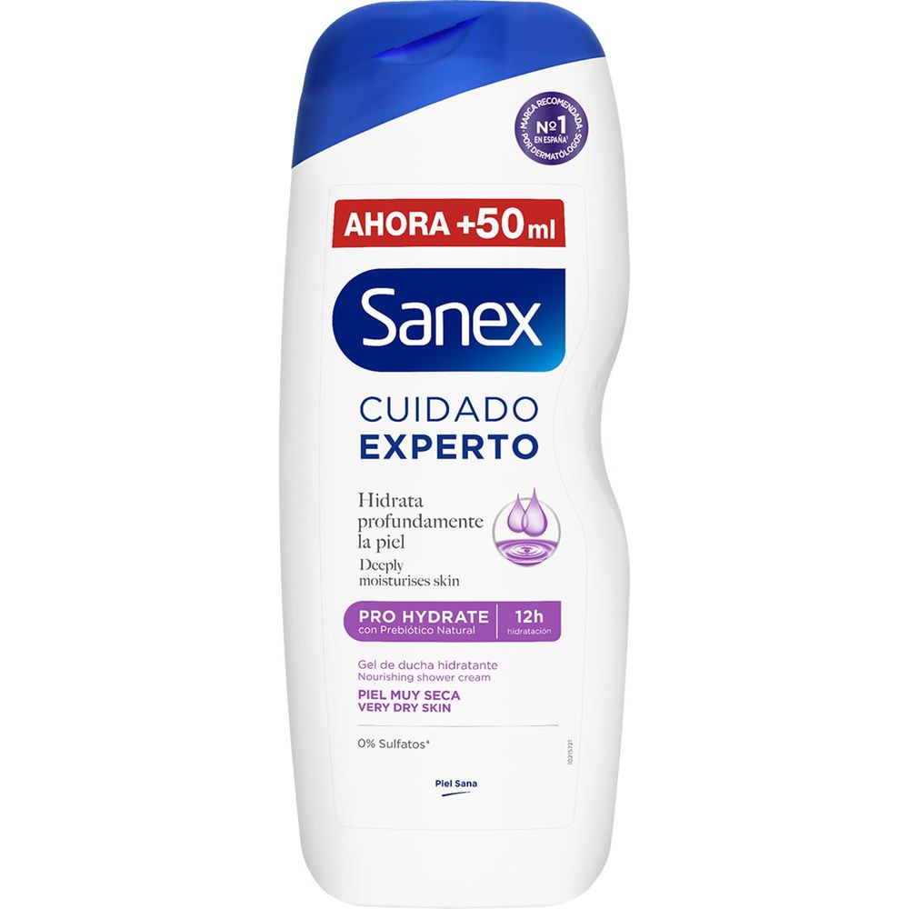 Gel de banho PRO HYDRATE para pele muito seca 600 ml