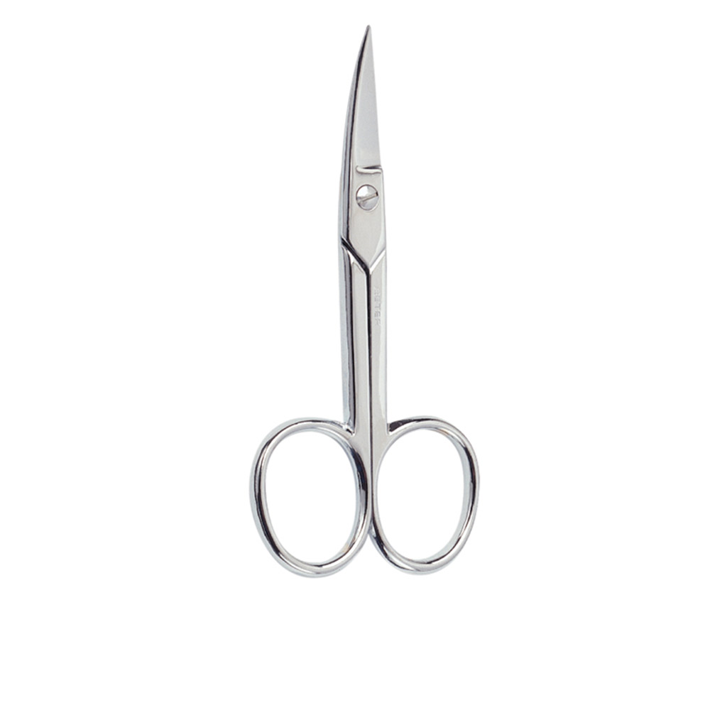 Tesoura curva para manicure cromada 1 peça
