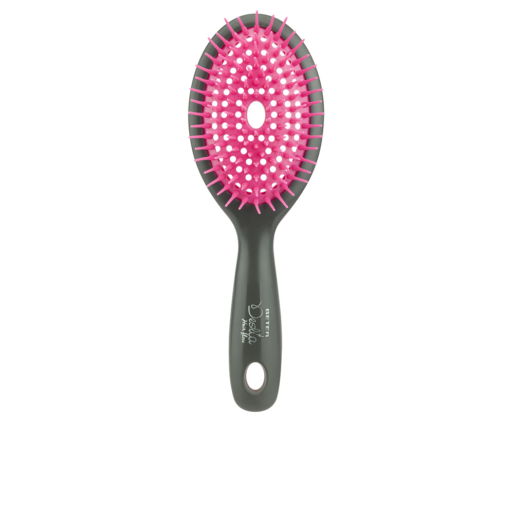 DESLÍA HAIR FLOW escova oval pequena #fúcsia 1u