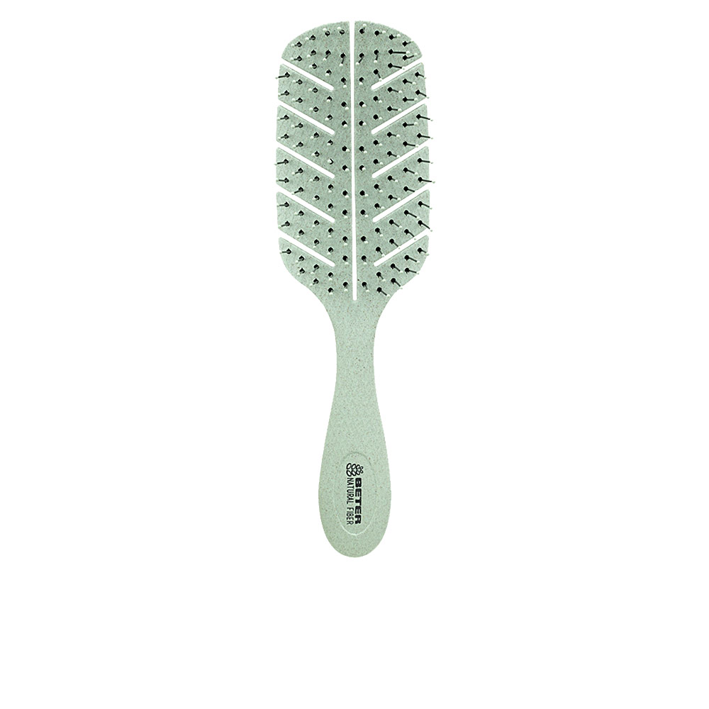 Pincel desembaraçador de fibra natural #verde 1u