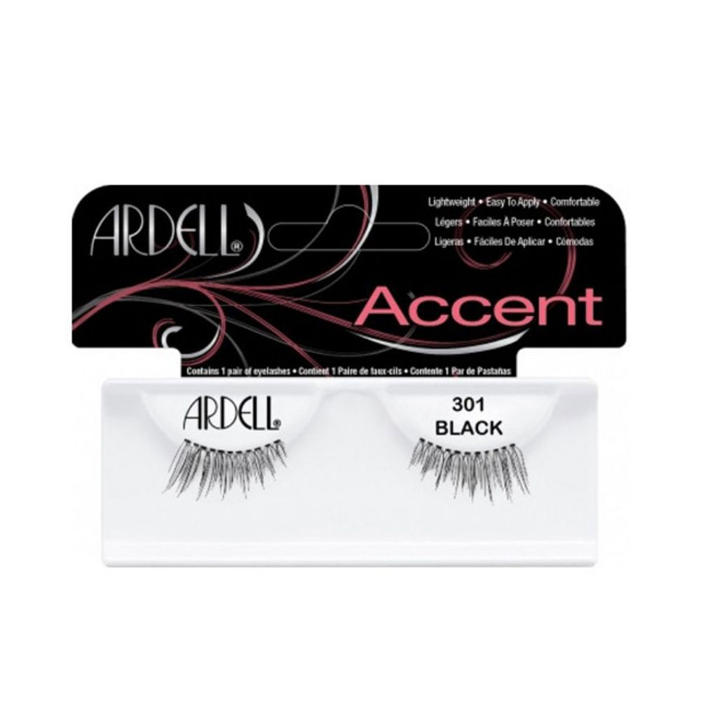 Cílios postiços ARDELL ACCENT #301 preto 1 unidade