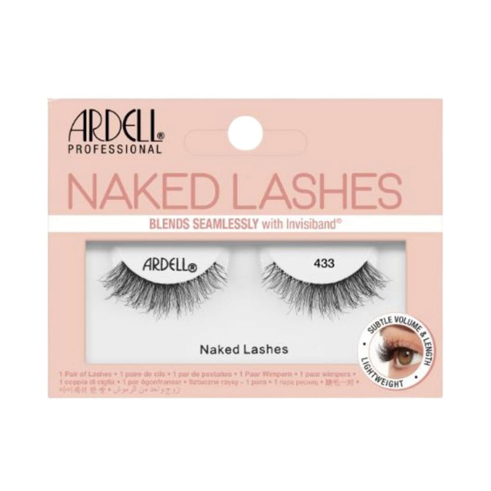Cílios postiços ARDELL NAKED LASHES nº 433 pretos, 1 unidade