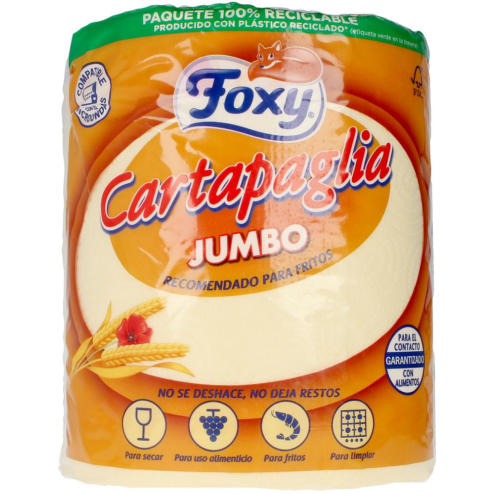 CARTAPAGLIA JUMBO papel de cozinha frito especial 60 metros 1 unidade