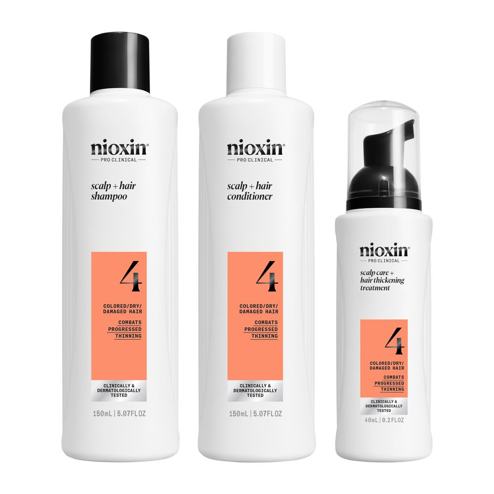 SYSTEM 4 - Kit - Tratamento para Cabelos Coloridos com Afinamento Avançado 3 unidades