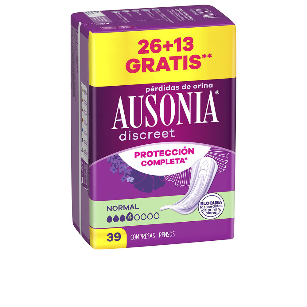 Pensos higiênicos para incontinência normal AUSONIA DISCREET 39 unidades