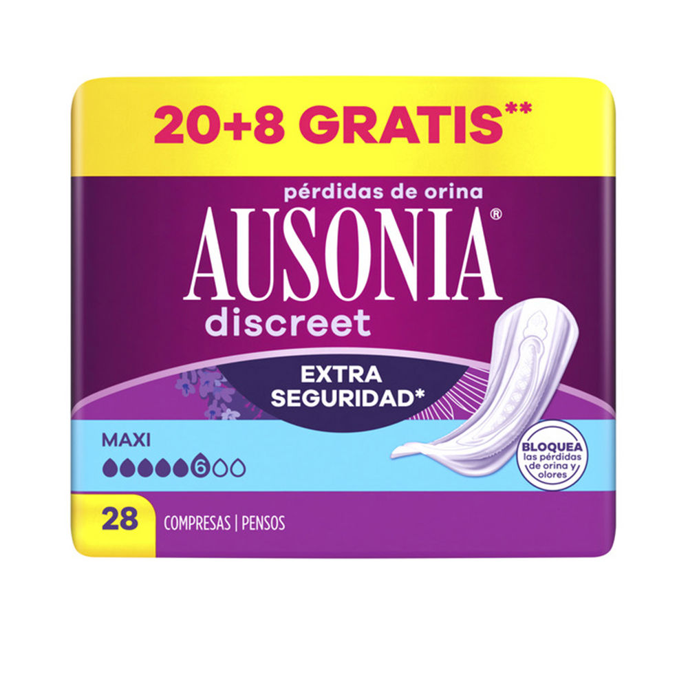 Absorventes para incontinência Ausonia Discreet Maxi, 28 unidades