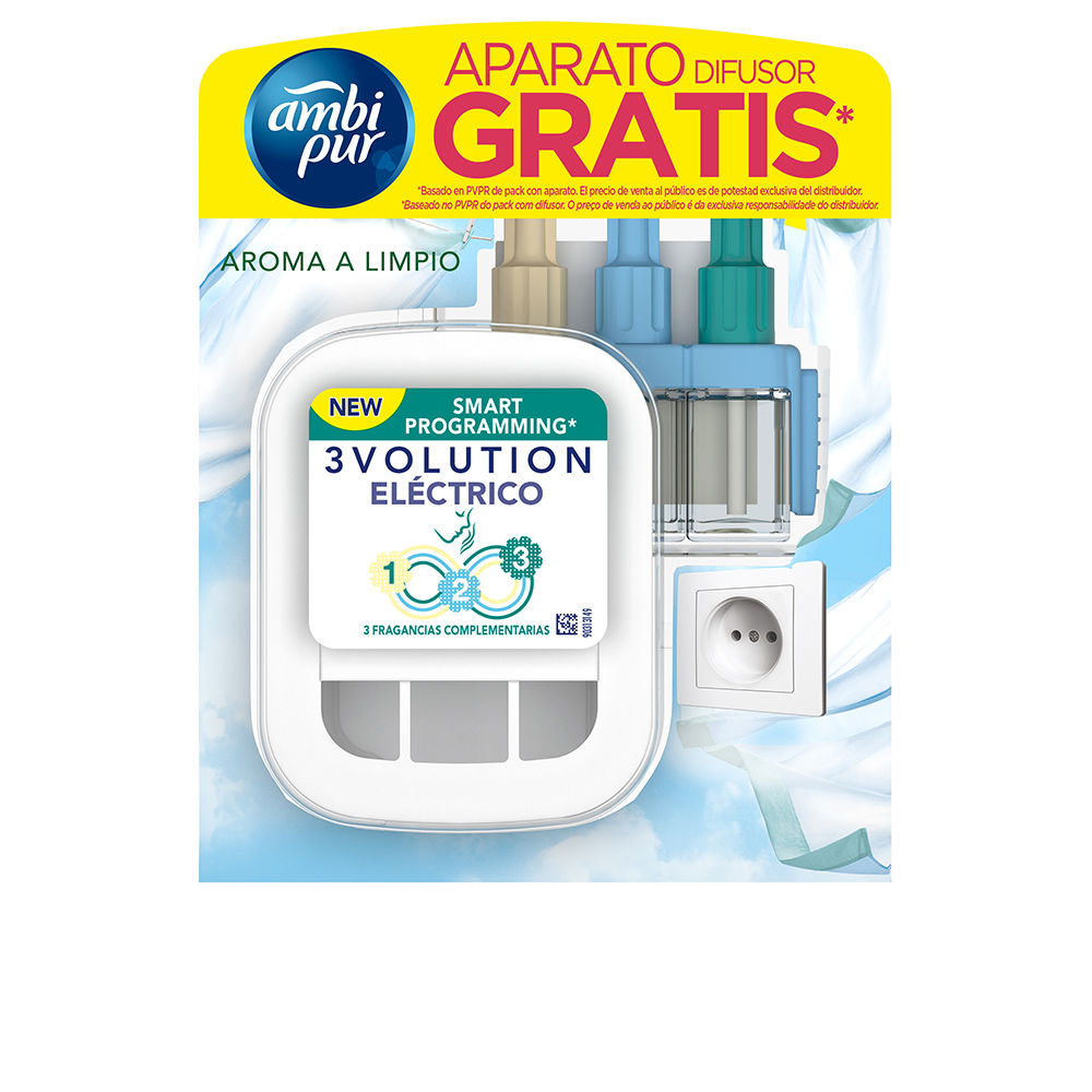 Aparelho ambientador 3VOLUTION + recarga #clean 20 ml