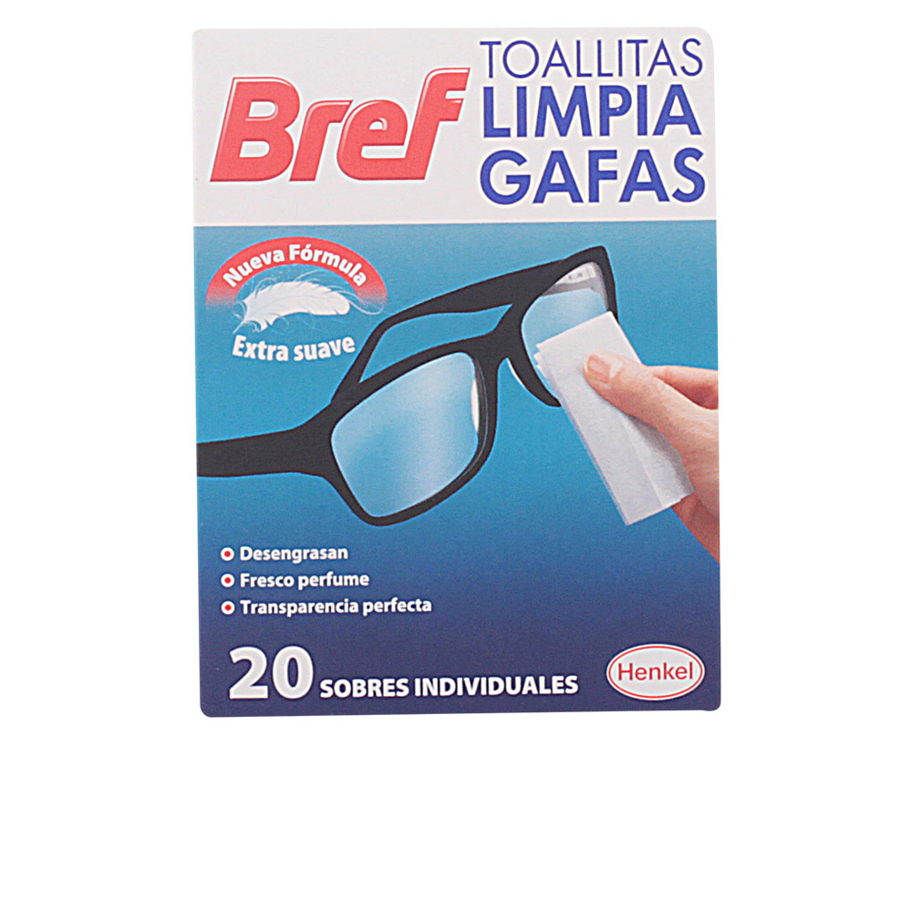 BREF Toalhetes de limpeza de óculos 20 unidades