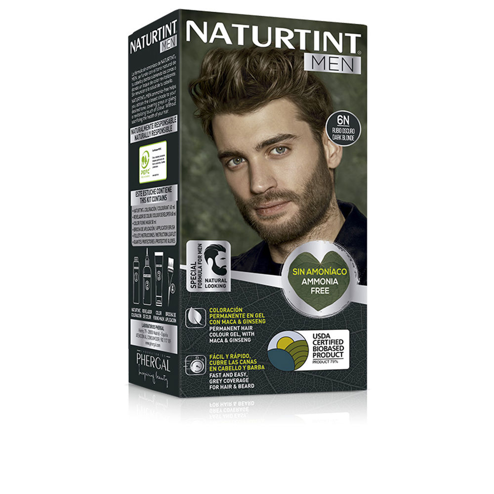 Tintura NATURTINT MEN sem amônia #6N loiro escuro 1 unidade