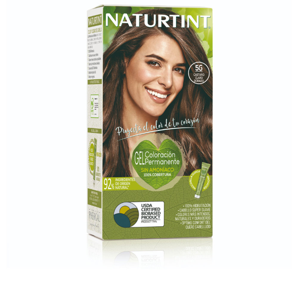 Tintura sem amônia NATURTINT #5G-Castanho Dourado Claro 170 ml