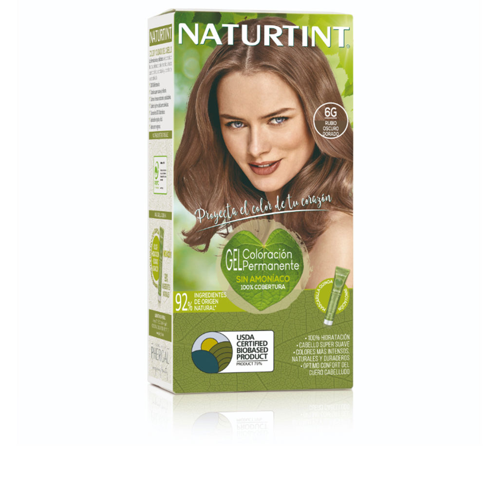 Tintura de cabelo NATURTINT sem amônia #6G - Loiro Dourado Escuro 170 ml
