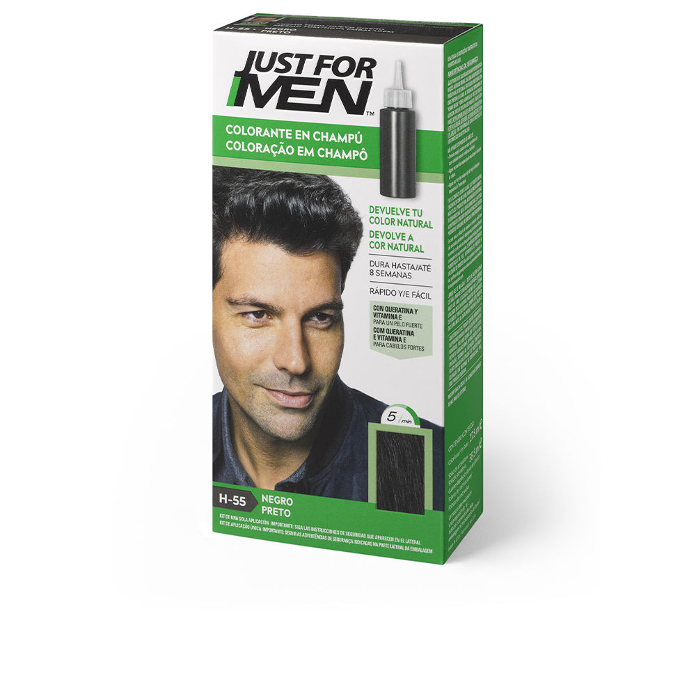Shampoo Colorante Just For Men #Preto 30ml