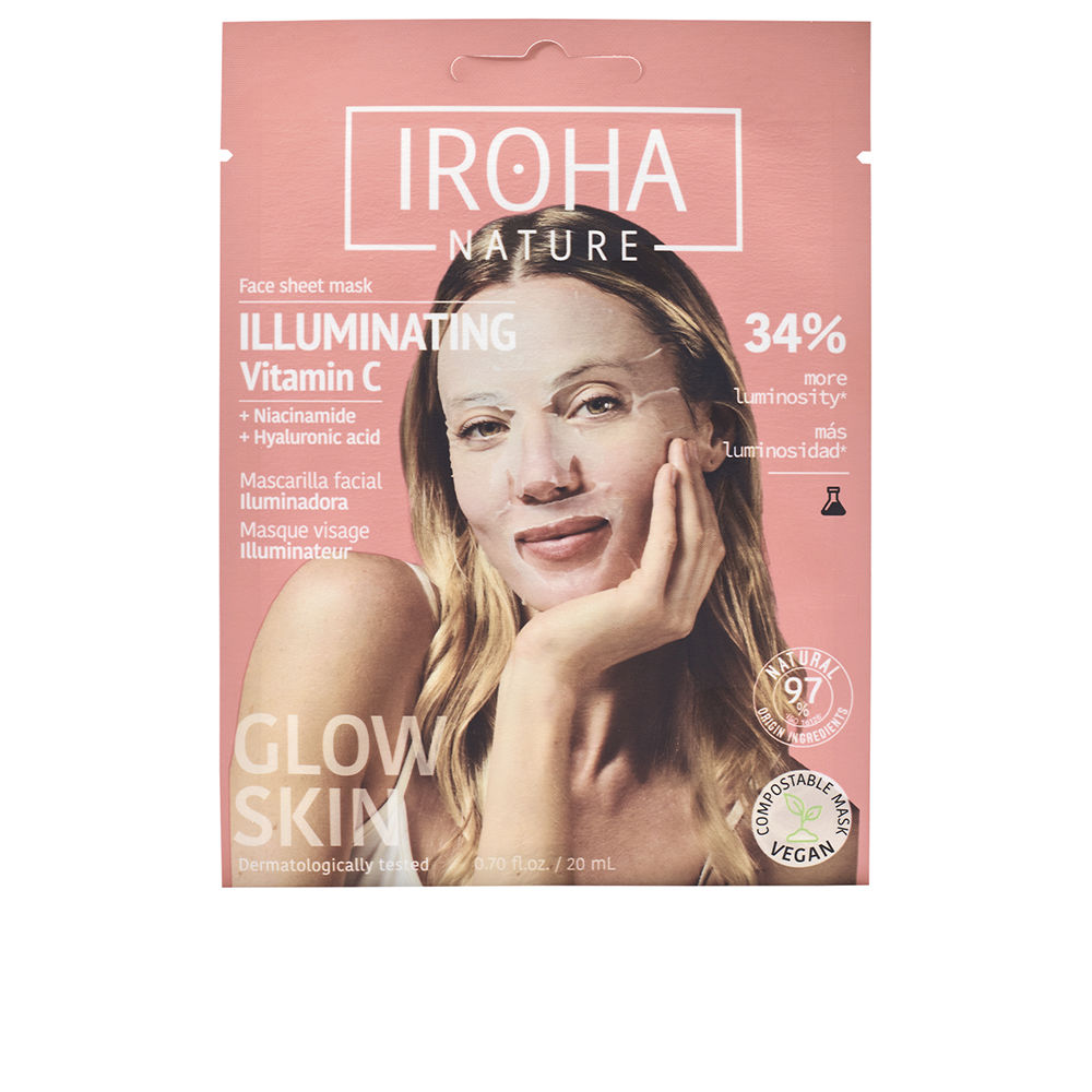 MÁSCARA DE TECIDO iluminadora vitamina C + HA 1u